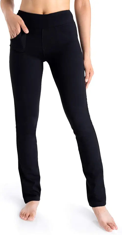 Yogipace Women's 5-Pocket Straight Leg Yoga Dress Pants