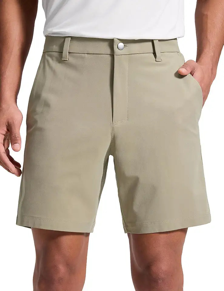 CRZ YOGA Men's All Day Comfy Stretch Golf Shorts