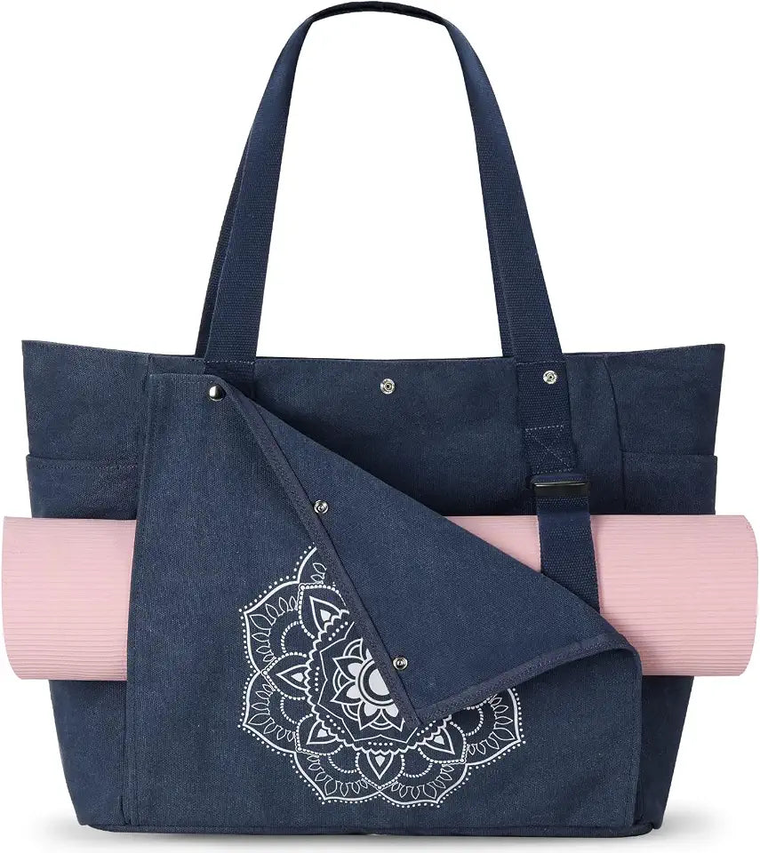 Gonex Canvas Yoga Mat Tote & Gym Bag with Mat Carrier Main image