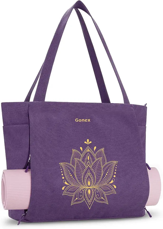 Gonex Zippered Canvas Yoga Mat Tote Bag Main image