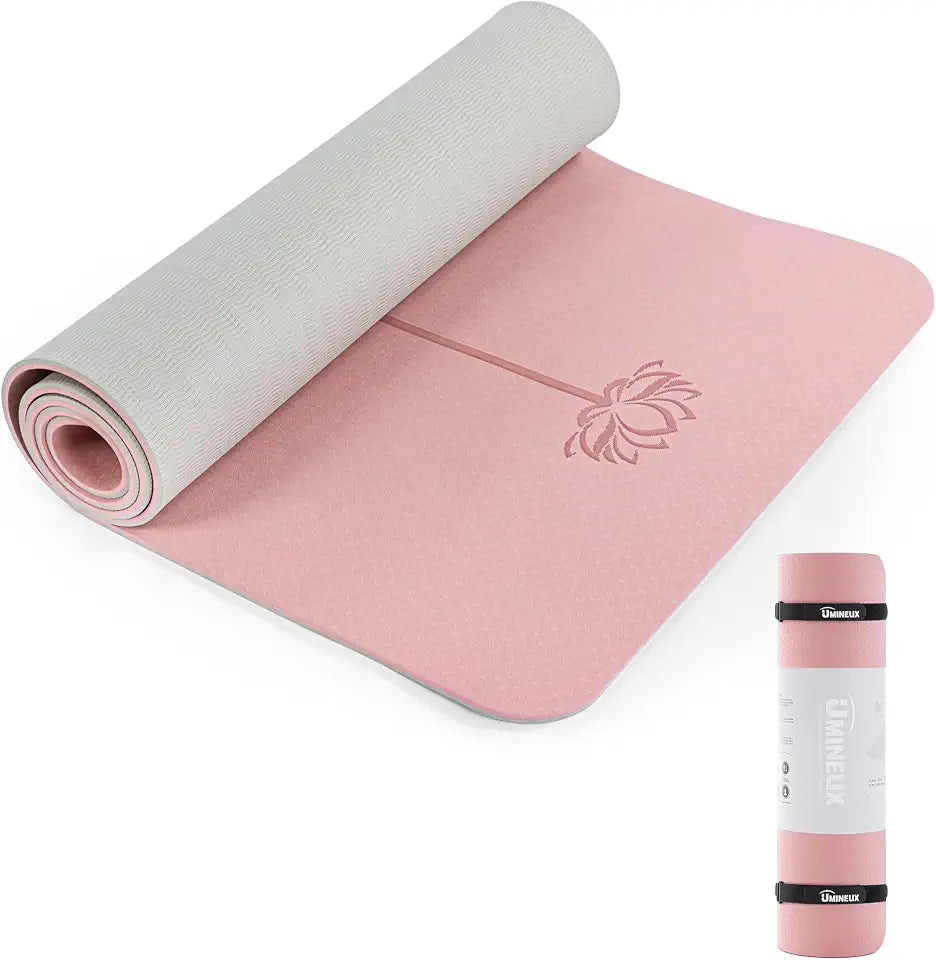 UMINEUX Extra Thick Eco-Friendly TPE Yoga Mat with Sling Bag Main image