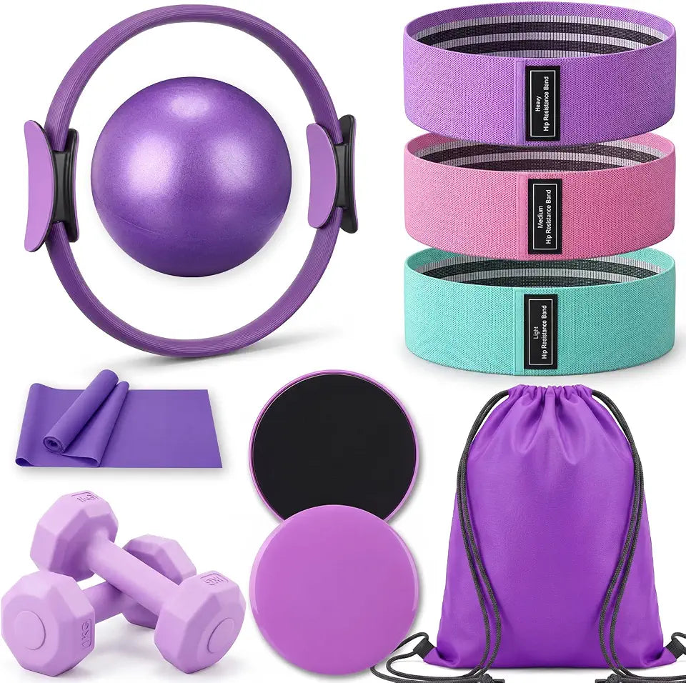 11-Piece Complete Home Pilates & Yoga Equipment Set Main image